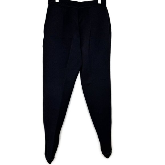 Vintage 50s Sears & Roebuck Women's Black Nylon Ski Pants Stirrup Pants, XXS - Picture 2 of 13